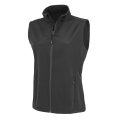 Dames Softshell Bodywarmer Result Printable B/W R902F Zwart